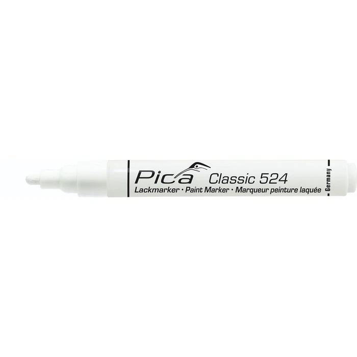 Μαρκαδόρος Pica Classic Industrial Paint Marker, 2-4mm bullet tip, white
