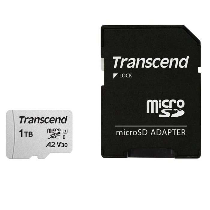 Κάρτα Μνήμης microSDXC 1TB Transcend 300S-A Class 10 UHS-I U3 V30 A2