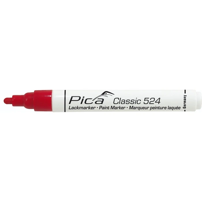Μαρκαδόρος Pica Classic Industrial Paint Marker, 2-4mm bullet tip, red