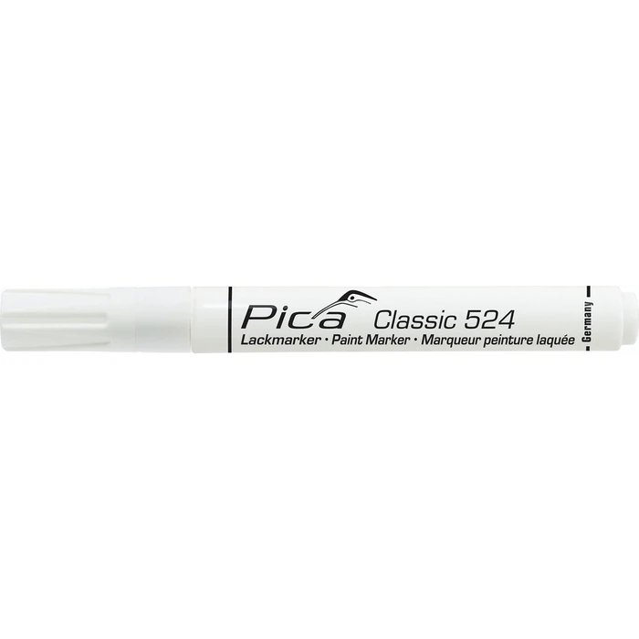 Μαρκαδόρος Pica Classic Industrial Paint Marker, 2-4mm bullet tip, white