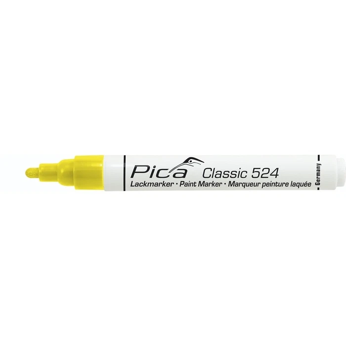 Μαρκαδόρος Pica Classic Industrial Paint Marker, 2-4mm bullet tip, yellow