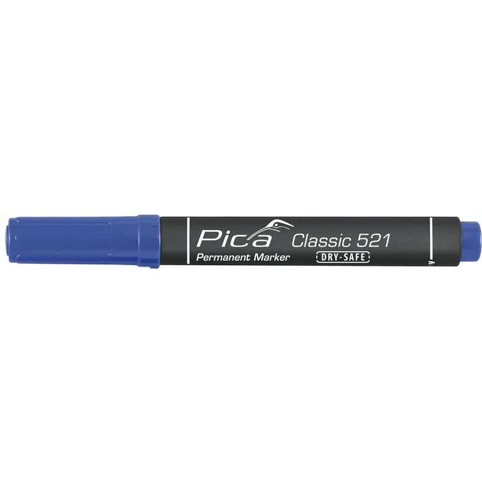 Μαρκαδόρος Pica Permanentmarker 2-6mm, Wedge Tip, blue Retail Packaging