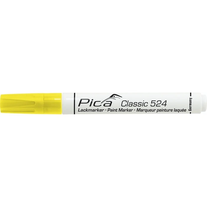 Μαρκαδόρος Pica Classic Industrial Paint Marker, 2-4mm bullet tip, yellow