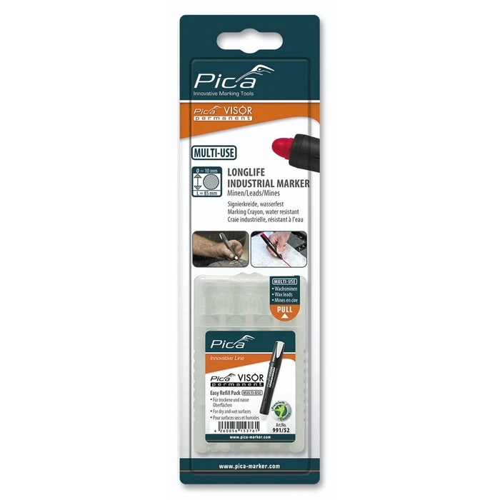 Ανταλλακτικά Μαρκαδόρων Pica VISOR permanent refills white / SB