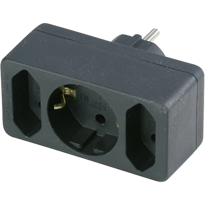 Ταφ REV transition plug 2-fold + 1 Safety contact black