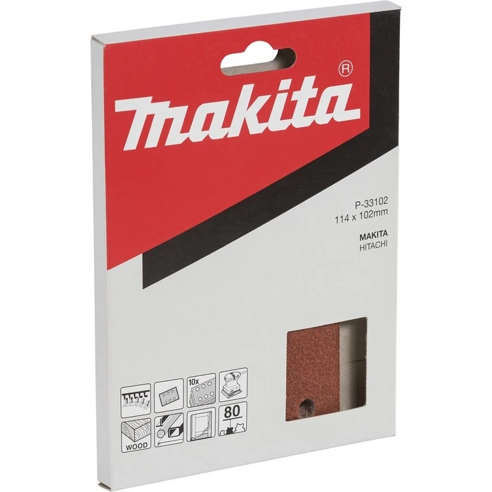 Φύλλα Λείανσης Makita P-33102 Velcro 102x114mm 80