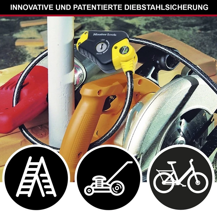 Κλειδαριά Ποδηλάτου Master Lock Python Cable 10mm 8433EURD