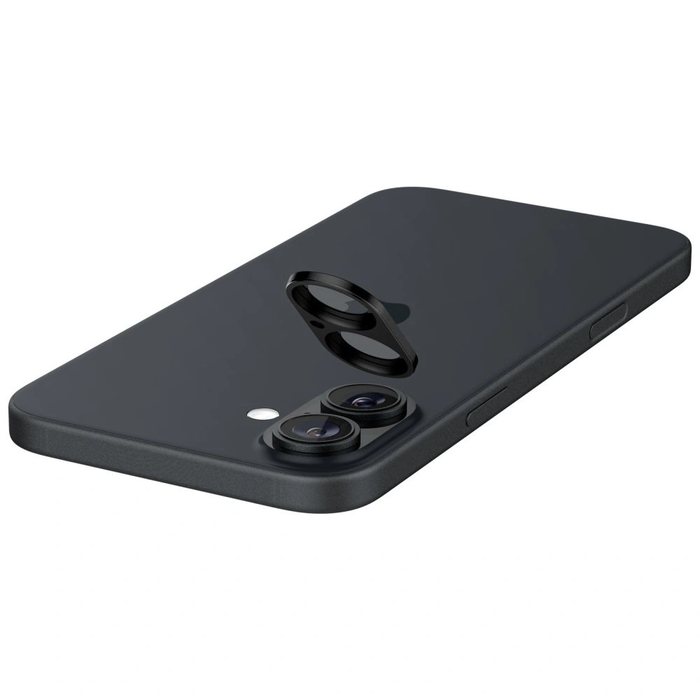 Spigen GLAS.tR Ez Fit Optik Pro Camera Protector Apple iPhone 16 / 16 Plus Black [2 PACK]