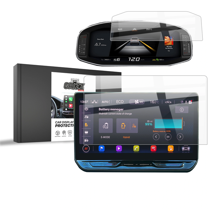 Ceramic GrizzGlass CarDisplay Protection Cupra Terramar 12,9“ (2024-2026) [2in1]