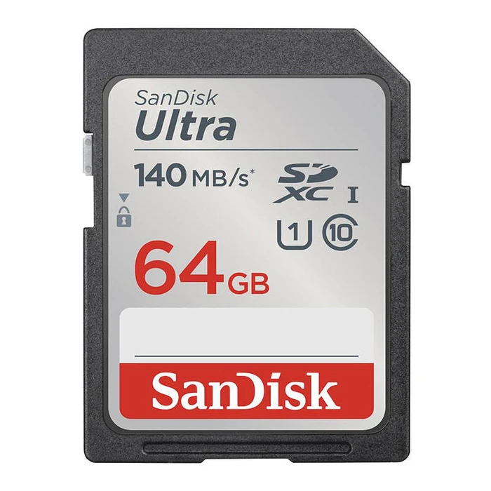 Κάρτα Μνήμης SanDisk ULTRA SDXC 64GB 140MB/s UHS-I Class 10 (SDSDUNB-064G-GN6IN)