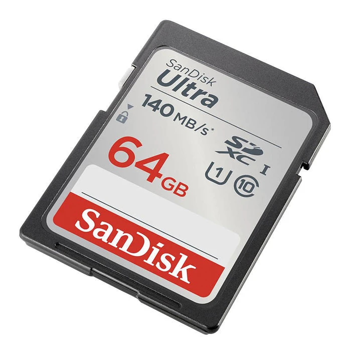 Κάρτα Μνήμης SanDisk ULTRA SDXC 64GB 140MB/s UHS-I Class 10 (SDSDUNB-064G-GN6IN)