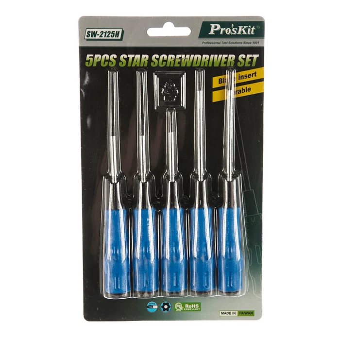 Κατσαβίδι Proskit Σετ Torx Sw-2125H, 5τμχ