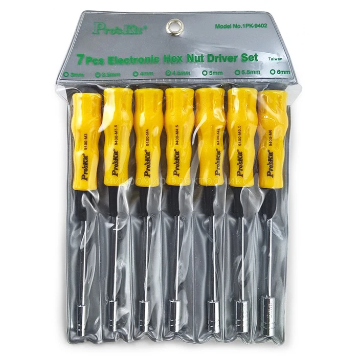 Κατσαβίδι Proskit Σετ Καρυδάκια 1PK-9402, 7τμχ