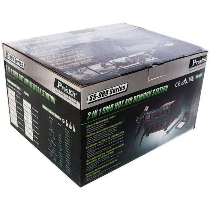 Σταθμός Συγκόλλησης Proskit SS-989B, Κολλητήρι/Air Gun, 700W, 200-480 °C