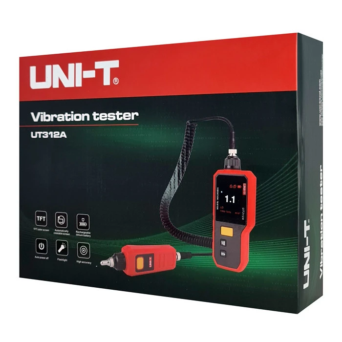 Tester Κραδασμών Uni-T Ut312A, Peak/Rms/P-P, 1350Mah