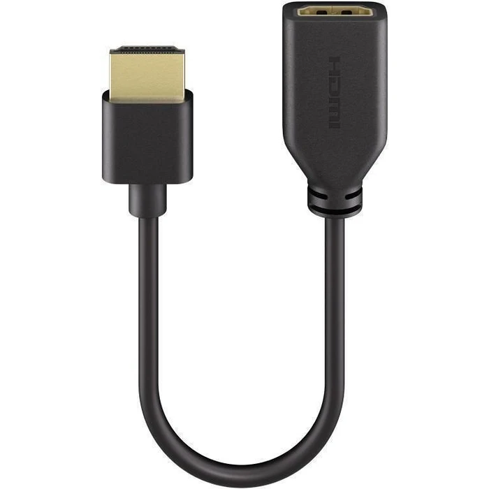 Καλώδιο HDMI Goobay 64824, Εύκαμπτος, 4K/60Hz, 18Gbps, Μαύρος