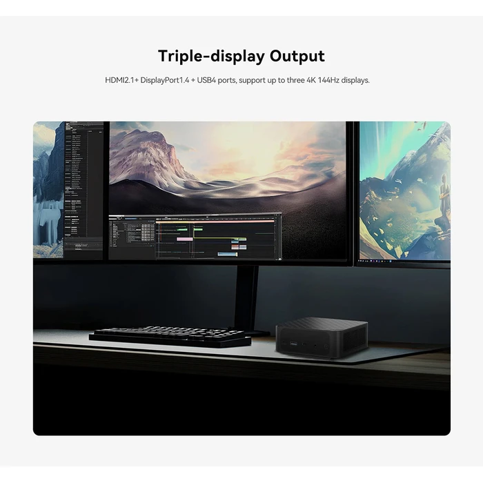 Mini PC Beelink Ser 6, Amd 6900Hx Amd 680M, 16/500Gb M.2, Windows 11 Pro