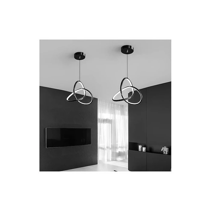 Φωτιστικό Οροφής Powertech LED HLL-0145, 25W, 4000K, Φ40Cm, 1M, Μαύρο