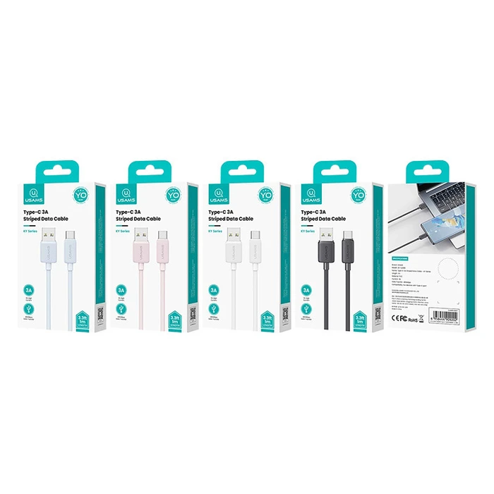 Καλώδιο USB-C Usams σε USB US-Sj688, 15W, 480Mbps, 1M, Λευκό