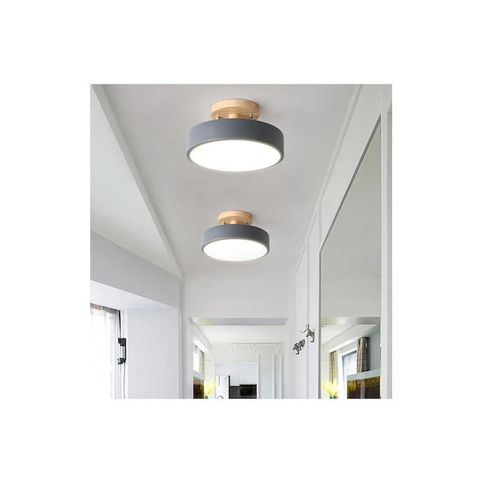 Φωτιστικό Οροφής Powertech LED HLL-0119, 12W, 4000K, Φ18X12Cm, Γκρι