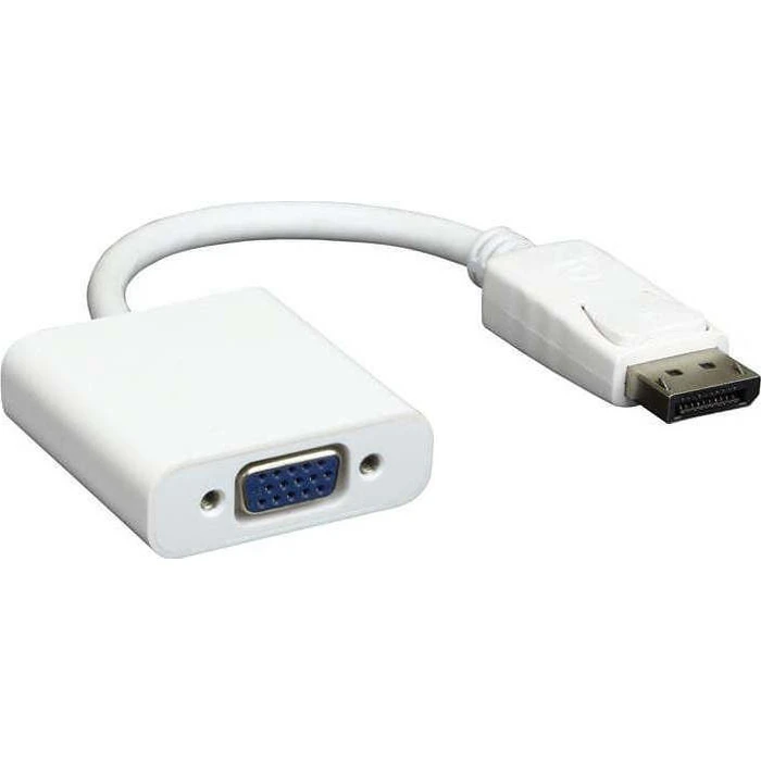Αντάπτορας DisplayPort Powertech σε VGA CAB-Dp006, 0.20M, Λευκός