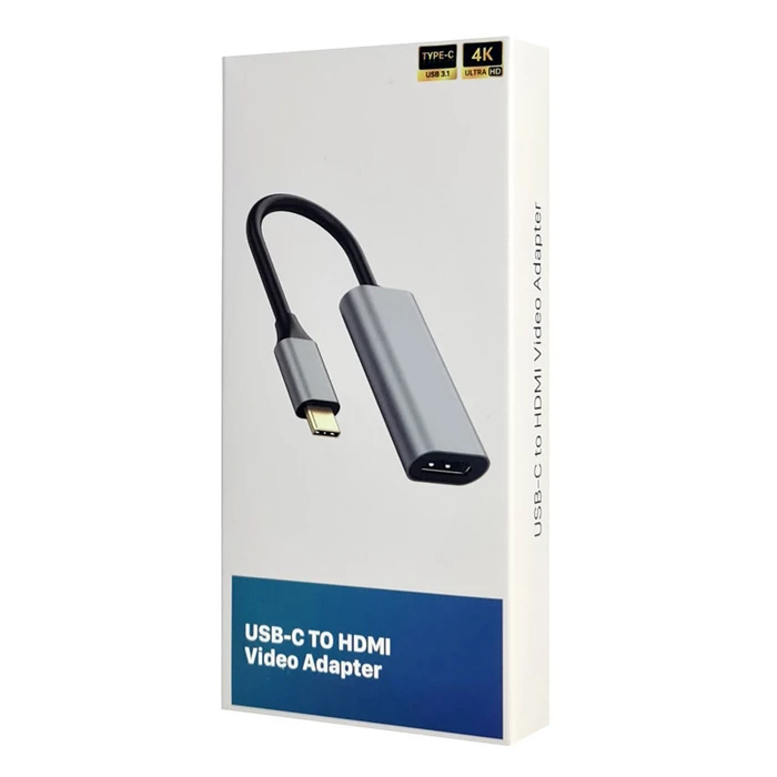 Αντάπτορας USB-C Powertech σε HDMI CAB-Uc086, 4K/60Hz, Γκρι