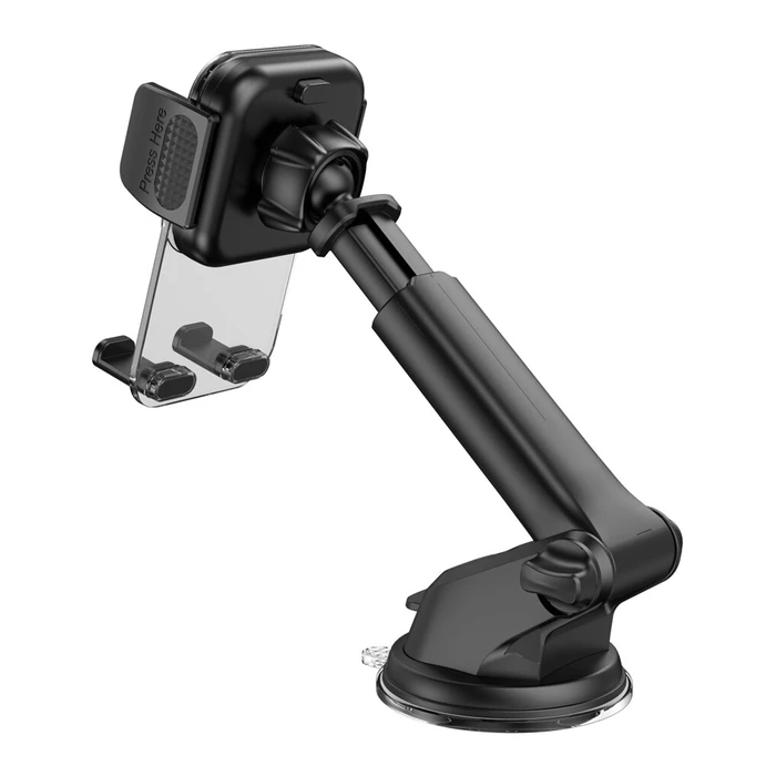 Βάση Κινητού Αυτοκινήτου Powertech PT-1238, Ταμπλό & Αεραγωγών, Μαύρη