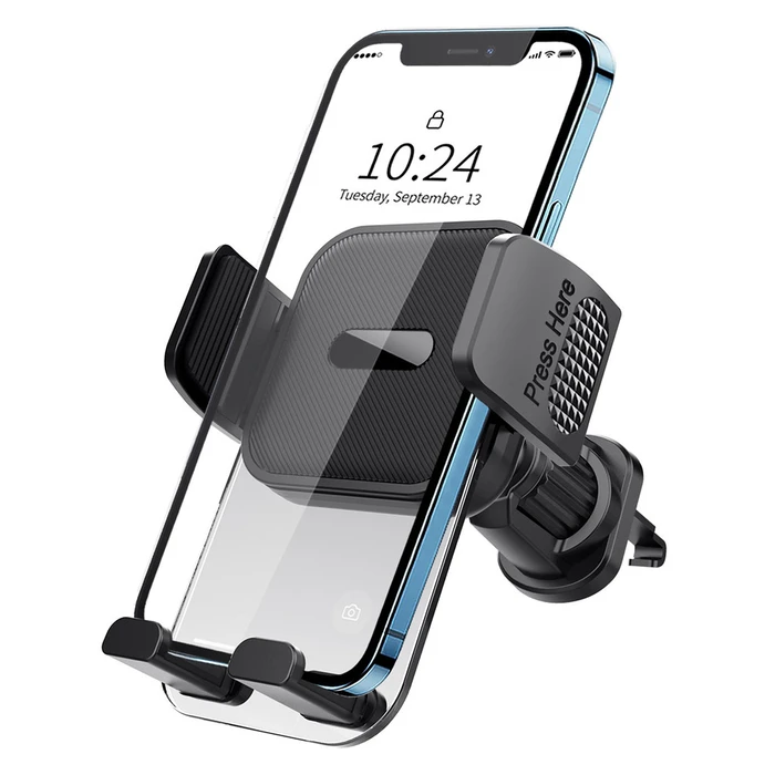 Βάση Κινητού Αυτοκινήτου Powertech PT-1239 για Αεραγωγούς, Μαύρη