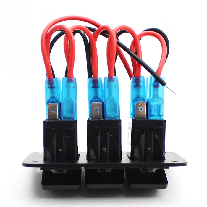 Πρίζα Σκάφους Powertech Πάνελ Σκαφών Ptl-018 με 3X Διακόπτες Φώτων, Ip65