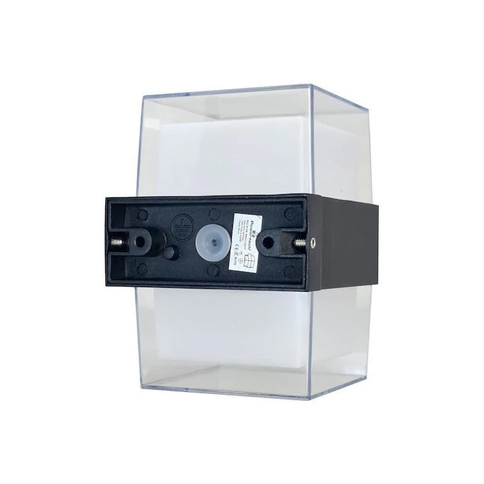 Φωτιστικό Τοίχου Powertech LED HLL-0159, 14W, 4000K, 1120Lm, Ip65, Μαύρο