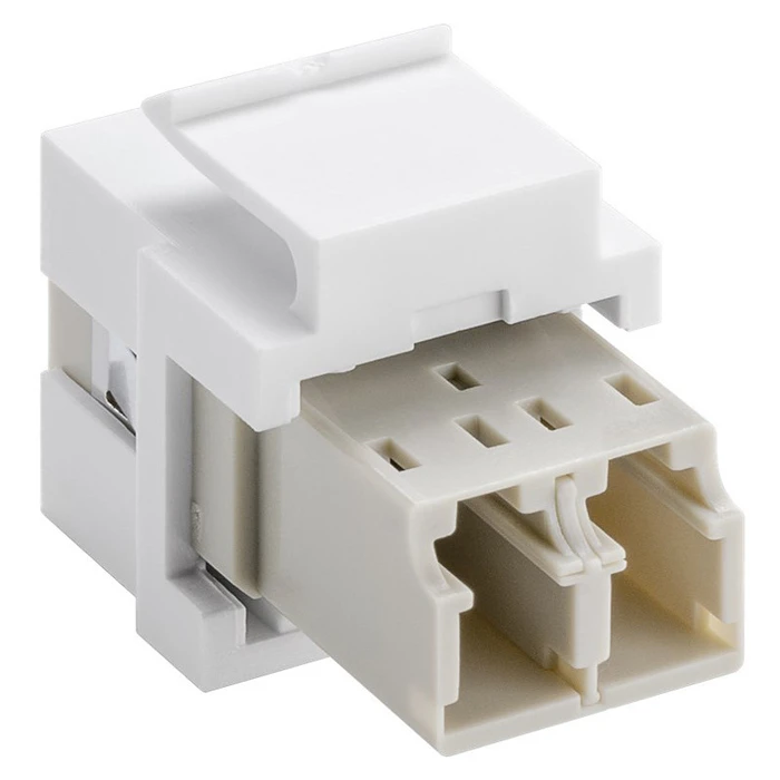 Keystone Goobay Module Οπτικής Ίνας 80000, 2X Lc-Duplex, Λευκό