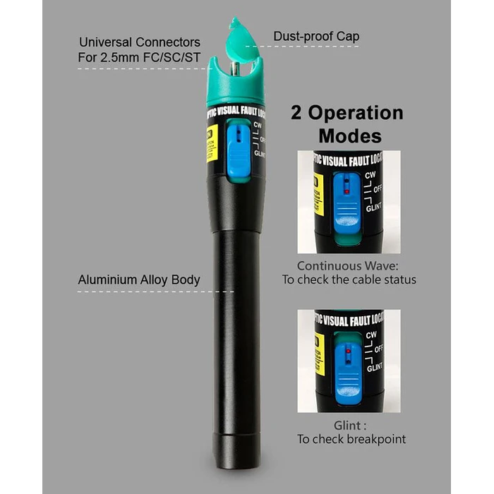 Ανιχνευτής Θέσης Proskit Οπτικού Σφάλματος Οπτικής Ίνας MT-7501, 1Mw