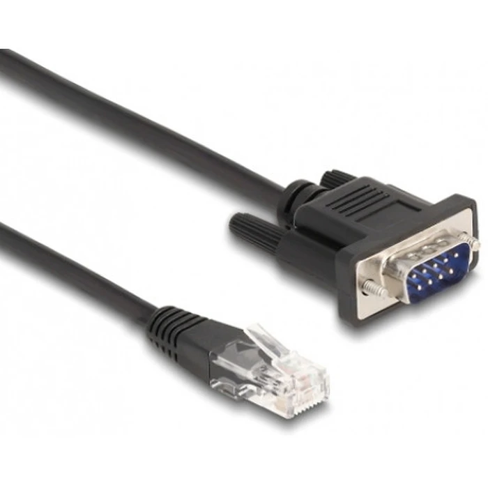 Καλώδιο Serial Powertech RS-232 σε RJ45 CAB-G040, 30Cm, Μαύρο