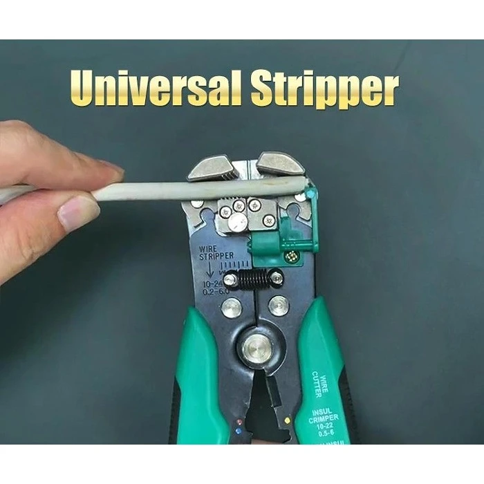 Πρέσα Ακροδεκτών Proskit Αυτόματη 8PK-371D με Απογυμνωτή, 210mm