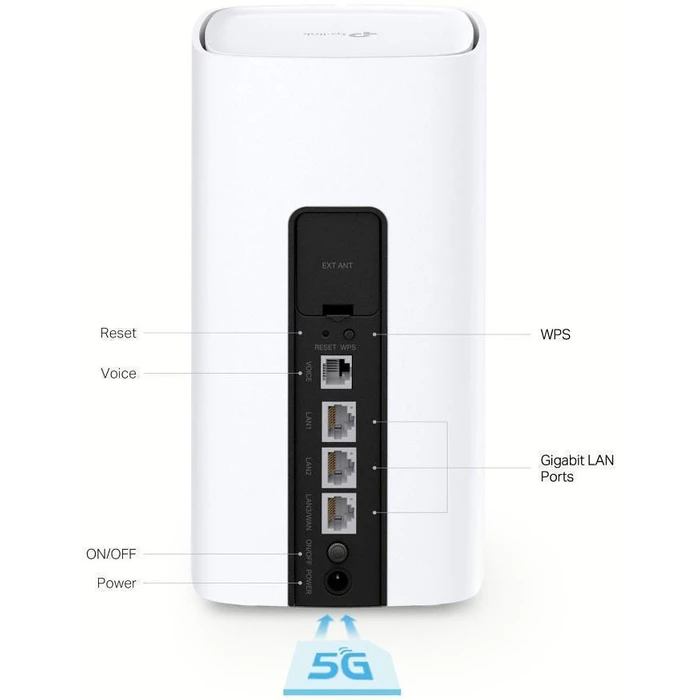 Router TP-Link Nx510V με Θύρα Τηλεφώνου, 5G, WiFi 6, 3000Mbps, V.1.0