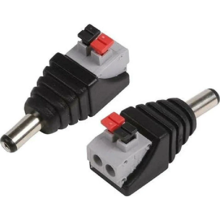 Αξεσουάρ CCTV Folksafe Βύσμα Τροφοδοσίας DC Αρσενικό Dcmcp, 5.5X2.1mm, Push-Pin, 5τμχ