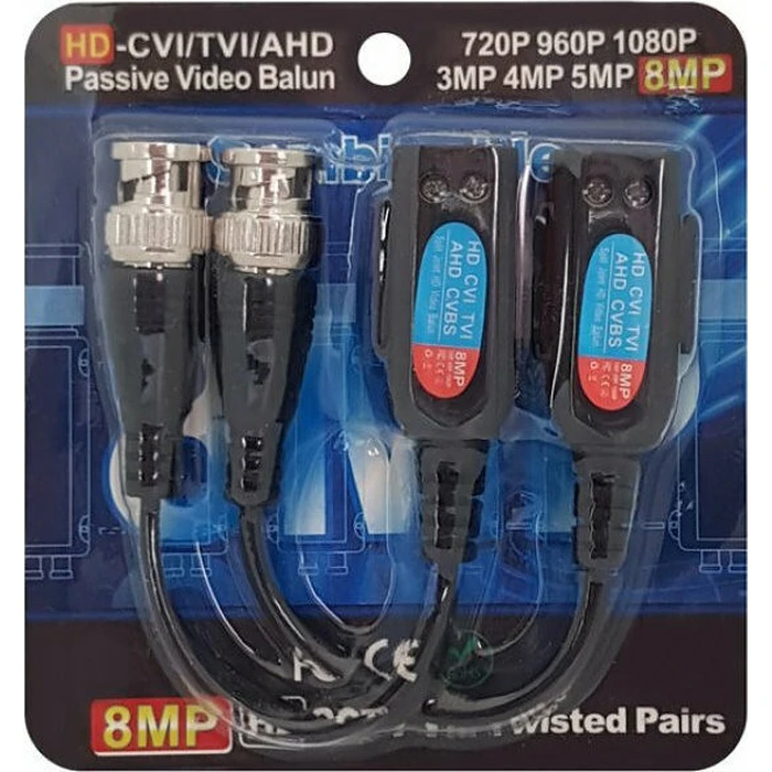 Αξεσουάρ CCTV Pulsar Παθητικό Video Balun P-Tr1Hd για Κάμερες Hd-Cvi/Tvi/Ahd/Cvbs