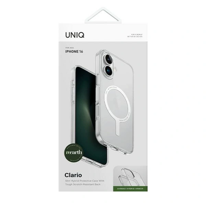 UNIQ Clario Apple iPhone 16 Magclick Charging lucent clear