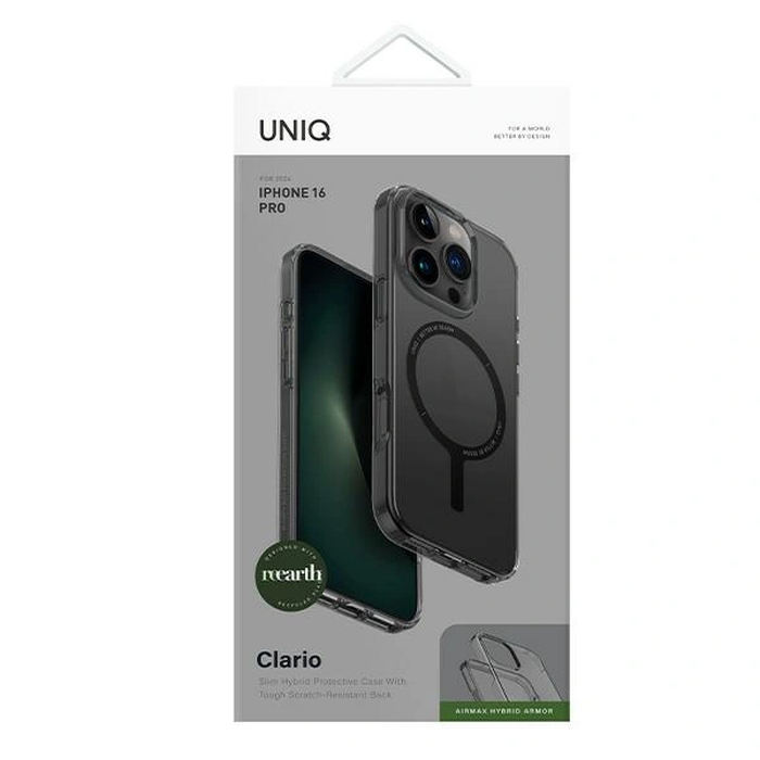 UNIQ Clario Apple iPhone 16 Pro Magclick Charging smoke