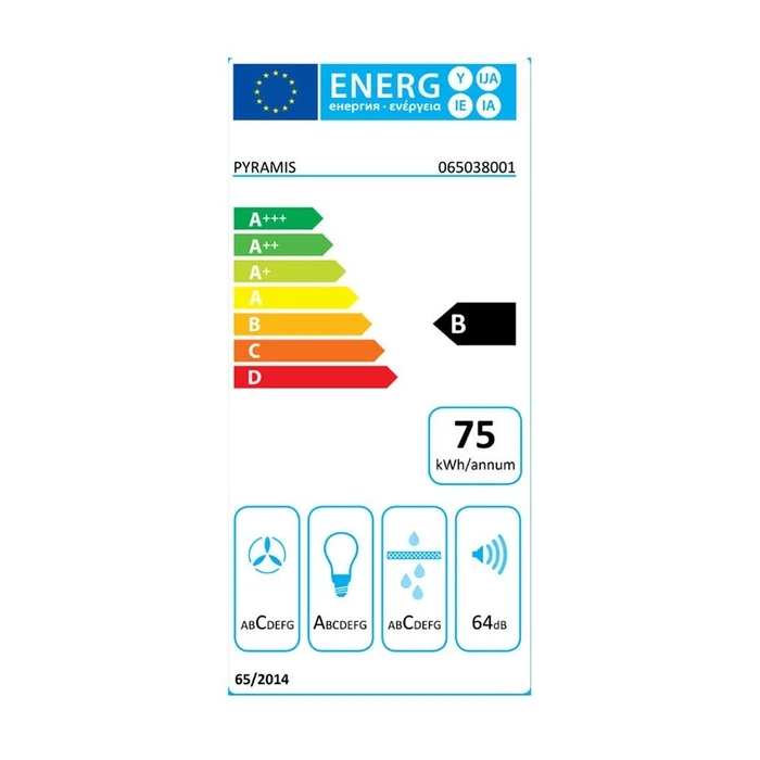 Απορροφητήρας Καμινάδα Pyramis Plus 60 065038001