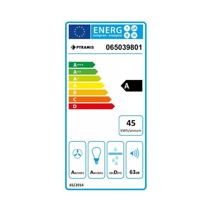 Απορροφητήρας Καμινάδα Pyramis GRANDEZZO 60cm 065039801