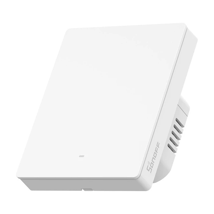 Sonoff ZBM51c80w Διπλός Τοίχου Αφής Wi‑Fi / ZigBee Διακόπτης με Πλαίσιο Λευκό