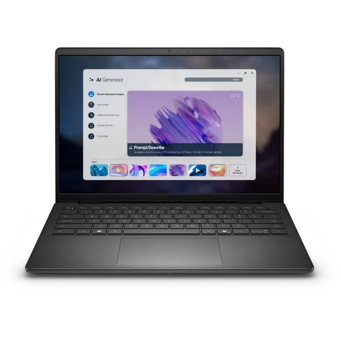 DELL 14 DC14255 - Ryzen 7 250, 14", 16GB, 512GB, Windows 11, Φωτιζόμενο πληκτρολόγιο, Μαύρο