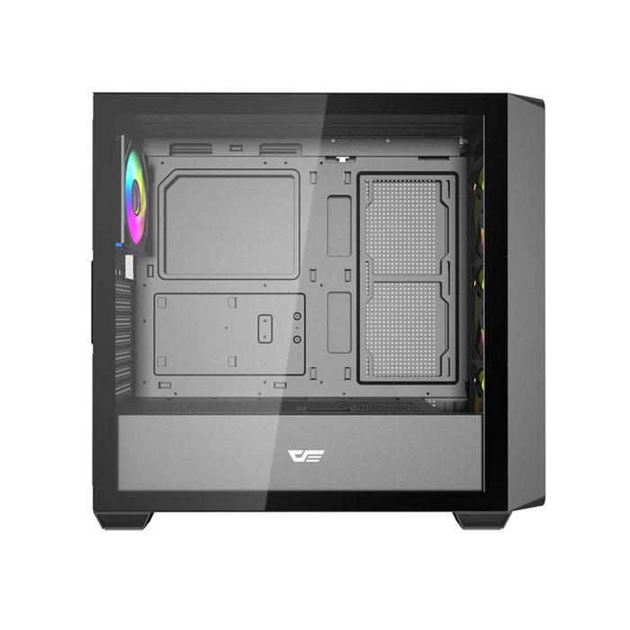 Darkflash DS900WD Midi Tower Κουτί Υπολογιστή Μαύρο με 4 ανεμιστήρες DS900WD