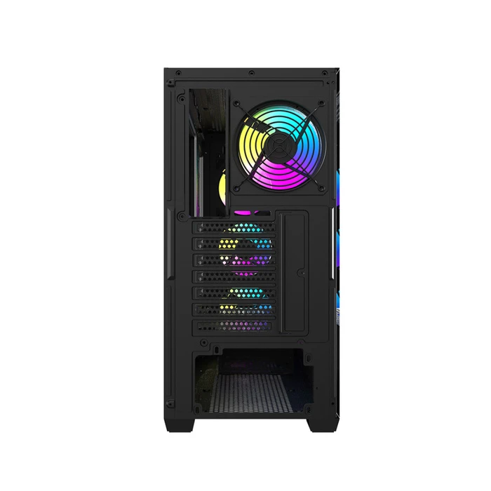 Darkflash DS900WD Midi Tower Κουτί Υπολογιστή Μαύρο με 4 ανεμιστήρες DS900WD