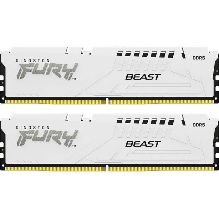 Μνήμη RAM Σταθερού DDR5 64GB Kingston KF556C36BWEK2-64 FURY Beast White 5600MT/s, KIT OF 2