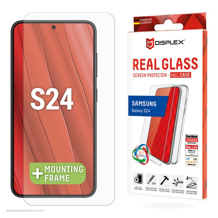 Screen Protector E.V.I Displex Glass + Protective For Samsung Galaxy S24