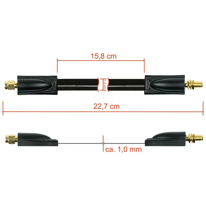 Αντάπτορας SMA Kabelmeister coaxial HF window feedthrough male-female 0.2m
