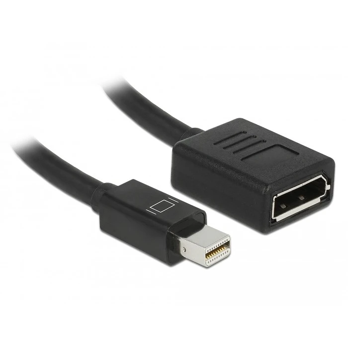 Αντάπτορας DisplayPort Delock  mini DP -> DP St/Bu Black