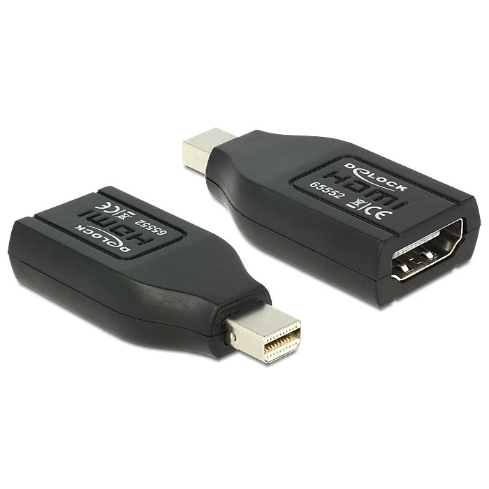 Αντάπτορας DisplayPort Delock  mini DP -> HDMI St/Bu schw